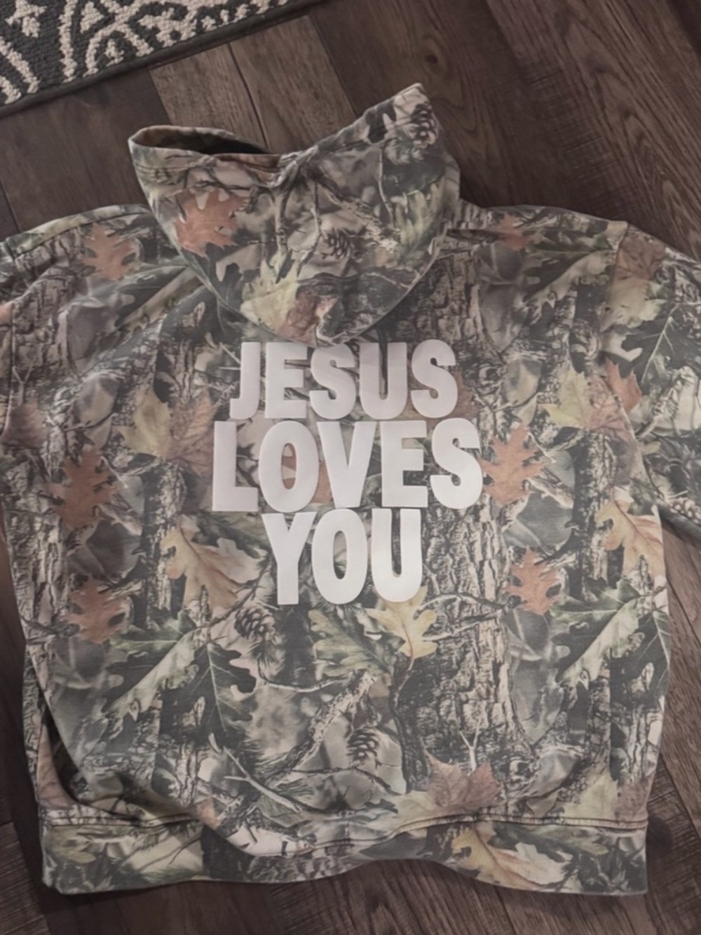 Jesus Loves You Camo Hoodie
